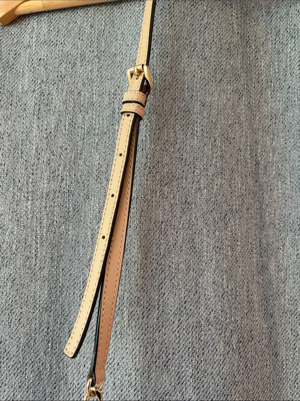 Michael Kors Saffiano Crossbody with Gold Chain